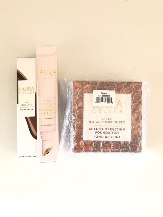 Laura Geller Other - NIB Laura Geller 3-Pc Bundle: Line Smoother, Concealer & Deep Foundation